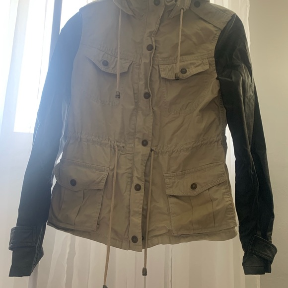 Leather/cargo jacket - Picture 4 of 12